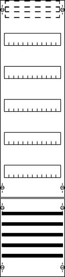 Striebel & John 2CPX054005R9999 FV17S Verteilerfeld Anzahl Teilungen = 12 Inhalt 1 St.