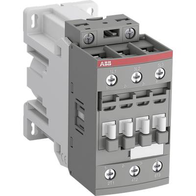 Ein dreipoliger Leistungsschütz mit sichtbaren Anschlussklemmen und Beschriftungen; dient zur Steuerung von Elektrogeräten.