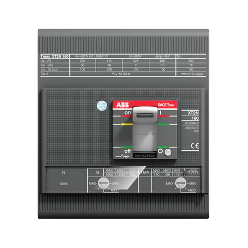 ABB XT2H 160 TMD 8-80 Leistungsschalter 1 St. Einstellbereich (Strom): 80 A (max) Schaltspannung (max.): 220 V/AC, 690 V...