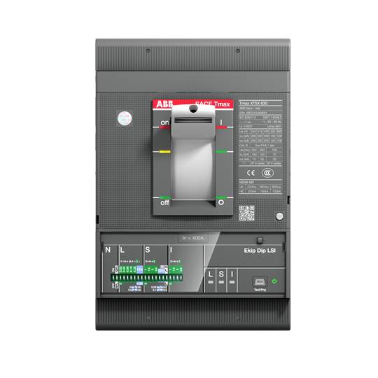 ABB XT5H 400 EKIP M DI Leistungsschalter 1 St. Einstellbereich (Strom): 1500 - 3250 A Schaltspannung (max.): 220 V/AC, 6...