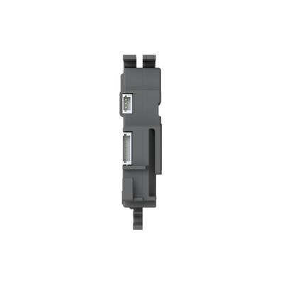 Ein graues elektronisches Modul mit zwei sichtbaren USB-Anschlüssen an der Seite, wahrscheinlich für industrielle oder technische Anwendungen.