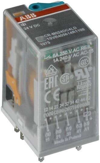 ABB CR-M012DC2L Interfacerelais Schaltstrom (max.): 12 A 2 Wechsler 1 St.