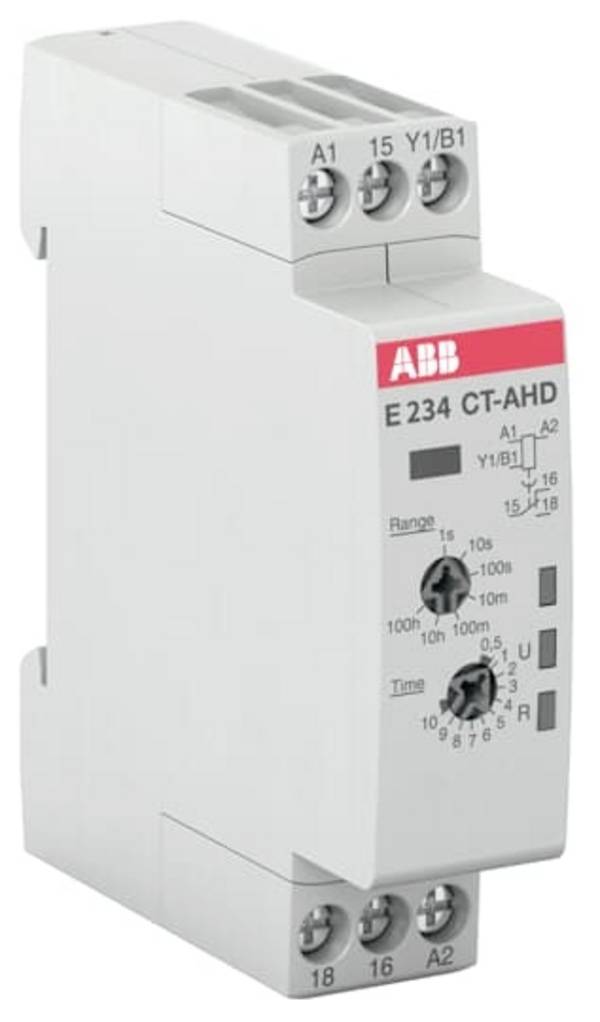 ABB 1SVR500110R0000 CT-AHD.12 Zeitrelais Multifunktional 250 V DC/AC 1 St. Zeitbereich: 0.05 - 360000 s 2 Wechsler Piece