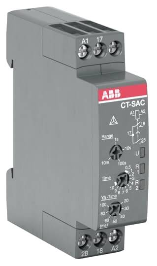 ABB 1SVR508210R0100 CT-SAC.22 Zeitrelais 1 St. Zeitbereich: 0.05 - 600 s