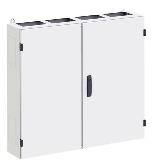 Striebel & John TW404G Wandschrank 1050 x 650 x 350 Stahlblech, Kunststoff Grau 1 St.