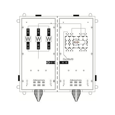 Striebel & John KS4060 Gehäuse 275 x 800 x 800 1 St.