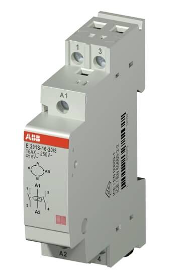 Stromstoß-Schalter Hutschiene ABB E291S-16-20/8 2 Schließer, 1 Öffner 250 V/AC 16 A 4000 VA 1 St.