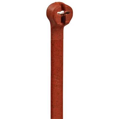 Rote Kabelbinder aus Kunststoff, geeignet zum Bündeln und Sichern von Kabeln oder anderen Gegenständen.