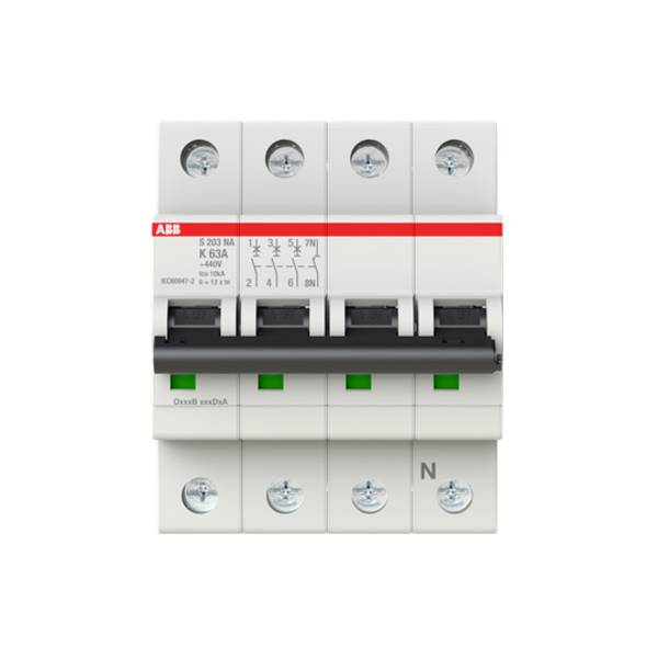 ABB 2CDS253103R0607 S203-K63NA Leitungsschutzschalter 63 A 400 V
