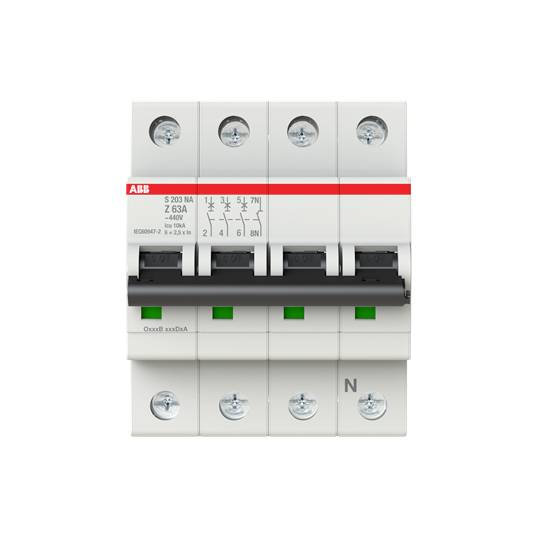 ABB 2CDS253103R0608 S203-Z63NA Leitungsschutzschalter 63 A 400 V