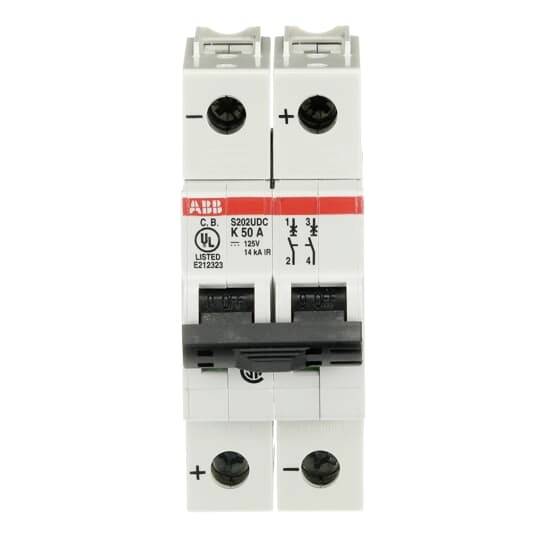 ABB 2CDS272517R0577 S202UDC-K50 Leitungsschutzschalter 50 A 125 V