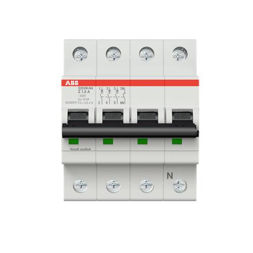 ABB 2CDS273103R0258 S203M-Z1.6NA Leitungsschutzschalter 1.6 A 400 V