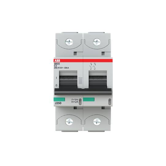 ABB 2CCF019876R0001 S802S-C2 Leitungsschutzschalter 2 A 400 V