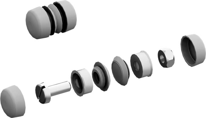 Striebel & John 2CPX010503R9999 Verbindungsset Grau 1 St.