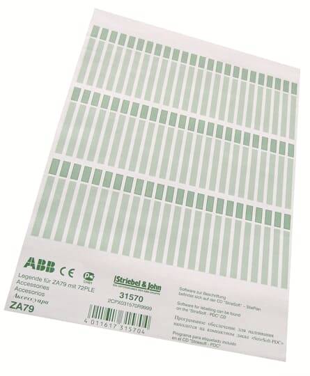Striebel & John 2CPX031570R9999 Beschriftungsbögen 1 St.