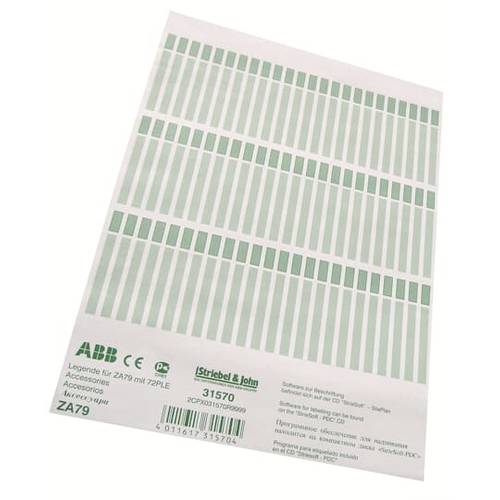 Striebel & John 2CPX031570R9999 Beschriftungsbögen 1 St.