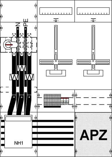 Striebel & John 2CPX035076R9999 KA4257Z Mess- und Wandlerfeld Inhalt 1 St.