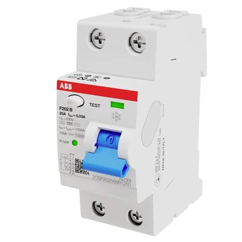 ABB 2CSF202568R1250 F202B-25/0,03 FI-Schutzschalter 25 A 230 V