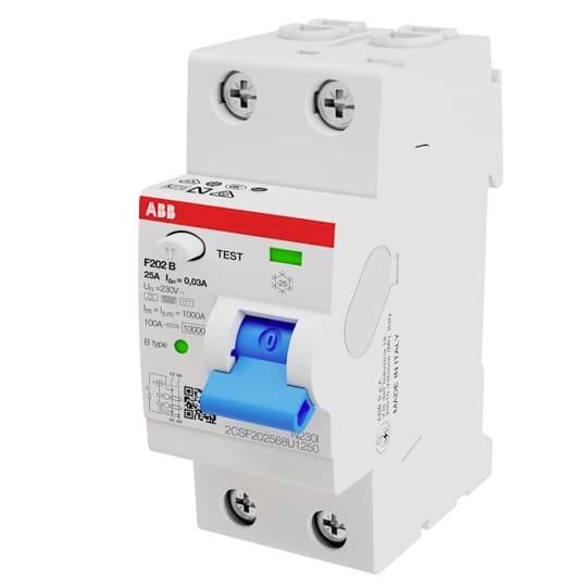 ABB 2CSF202568U1250 F202B-25/0,03U FI-Schutzschalter 25 A 230 V
