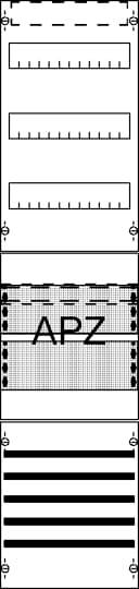 Striebel & John 2CPX054009R9999 FV17SA2 Verteilerfeld Anzahl Teilungen = 12 Inhalt 1 St.