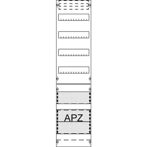 Striebel & John 2CPX054011R9999 FV17A3 Verteilerfeld Anzahl Teilungen = 12 Inhalt 1 St.