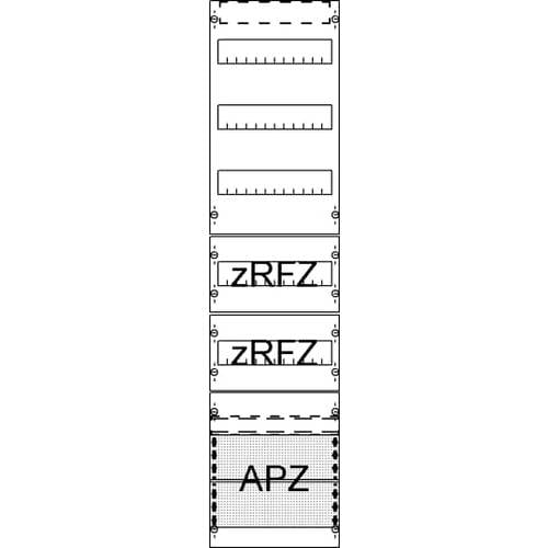 Striebel & John 2CPX054015R9999 FV17A2R2 Verteilerfeld Anzahl Teilungen = 12 Inhalt 1 St.