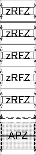 Striebel & John 2CPX054017R9999 FV17A2R5 Verteilerfeld Anzahl Teilungen = 12 Inhalt 1 St.