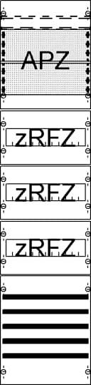 Striebel & John 2CPX054019R9999 FV17SA2R3 Verteilerfeld Anzahl Teilungen = 12 Inhalt 1 St.