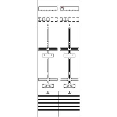 'Diagramm eines elektrischen Schaltplans mit Leitungen, Schaltern und Symbolen, die Verbindungen und Flussrichtungen darstellen.'