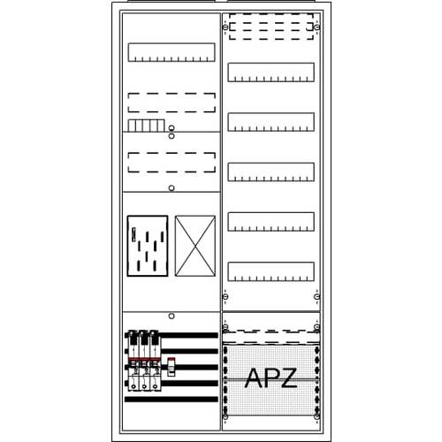 Striebel & John 2CPX054214R9999 BA27BB5 Komplettschrank Unterputz, Aufputz, teilversenkt Inhalt 1 St.
