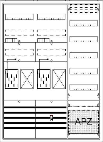 Striebel & John 2CPX054246R9999 BA37MG Komplettschrank Unterputz, Aufputz, teilversenkt Inhalt 1 St.