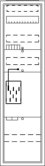 Striebel & John 2CPX054247R9999 BA17MAK Komplettschrank Unterputz, Aufputz, teilversenkt Inhalt 1 St.