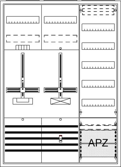 Striebel & John 2CPX054256R9999 DA37BC Komplettschrank Unterputz, Aufputz, teilversenkt Inhalt 1 St.