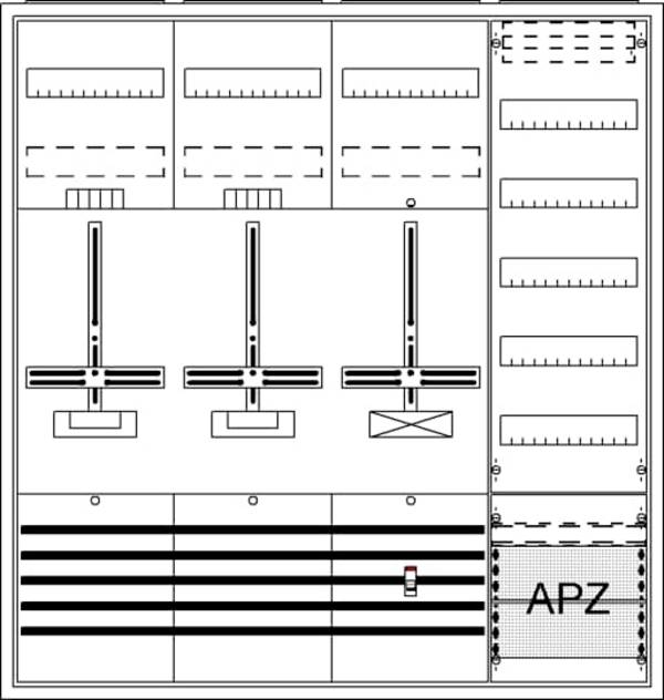 Striebel & John 2CPX054258R9999 DA47BH Komplettschrank Unterputz, Aufputz, teilversenkt Inhalt 1 St.