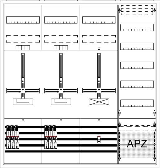 Striebel & John 2CPX054259R9999 DA47BH5 Komplettschrank Unterputz, Aufputz, teilversenkt Inhalt 1 St.