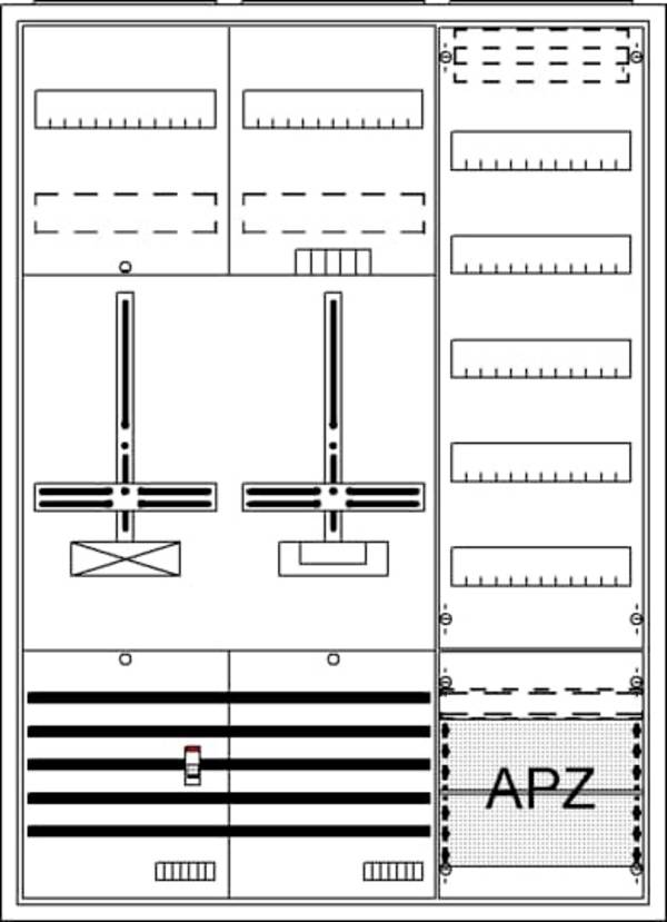 Striebel & John 2CPX054268R9999 DA37GC Komplettschrank Unterputz, Aufputz, teilversenkt Inhalt 1 St.