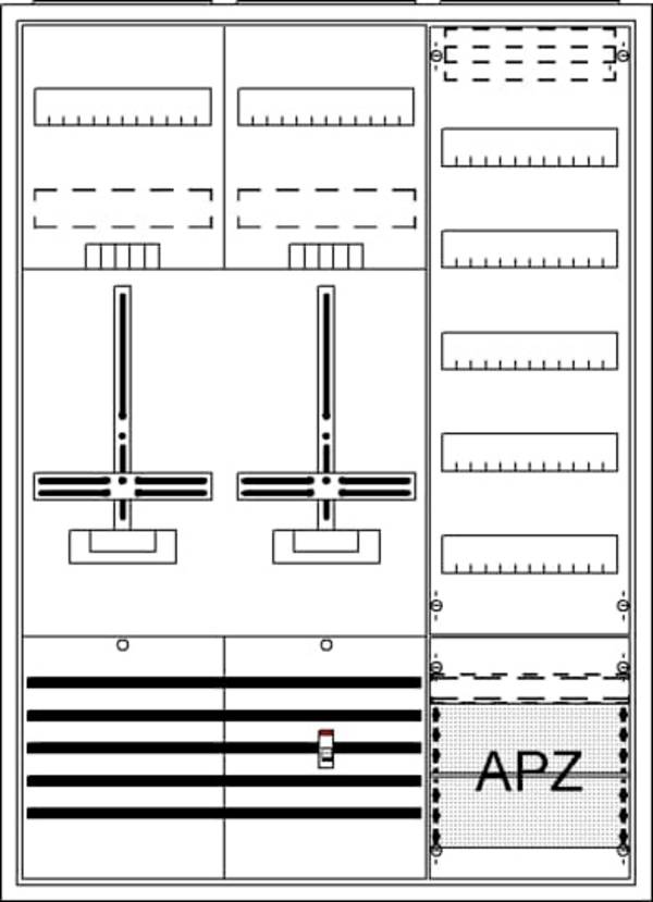 Striebel & John 2CPX054287R9999 DA37CG Komplettschrank Unterputz, Aufputz, teilversenkt Inhalt 1 St.