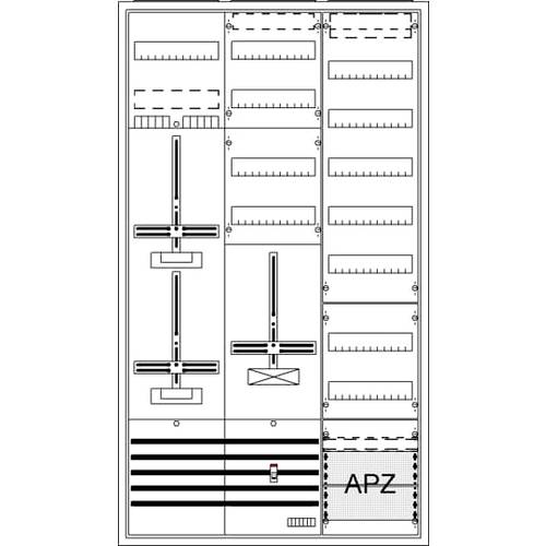 Striebel & John 2CPX054289R9999 DA39CY Komplettschrank Unterputz, Aufputz, teilversenkt Inhalt 1 St.