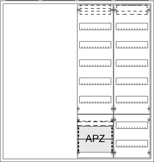 Striebel & John 2CPX054296R9999 AA47A2AV Verteilerschrank Unterputz, Aufputz, teilversenkt Inhalt 1 St.