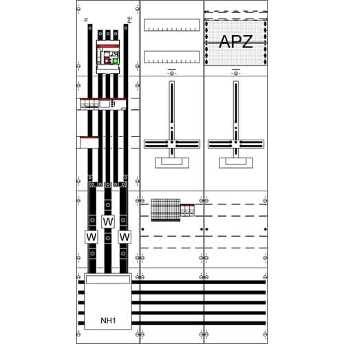 Striebel & John 2CPX056023R9999 WF39EW12 Mess- und Wandlerfeld Inhalt 1 St.