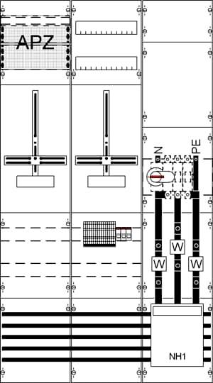 Striebel & John 2CPX056027R9999 WF39KW15 Mess- und Wandlerfeld Inhalt 1 St.