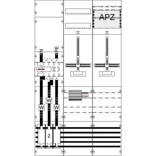 Striebel & John 2CPX056028R9999 WF39KW16 Mess- und Wandlerfeld Inhalt 1 St.