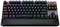 RGB-beleuchtete mechanische Gaming-Tastatur mit Handballenauflage. Tasten leuchten in verschiedenen Farben. Markantes Logo oben rechts.