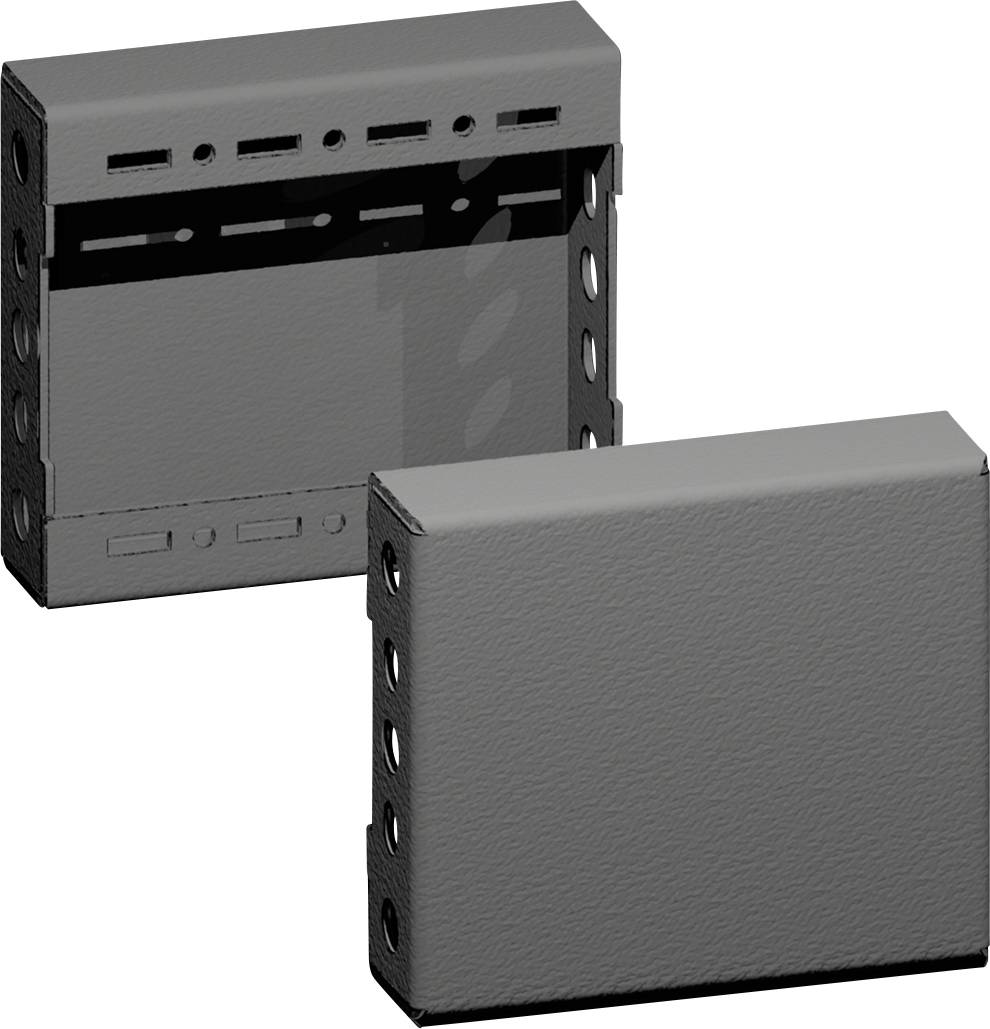 VX Sockel-Blende, seitlich, H: 100 mm, für T: 300 mm, Stahlblech 8660030 Rittal Inhalt: 1 Set