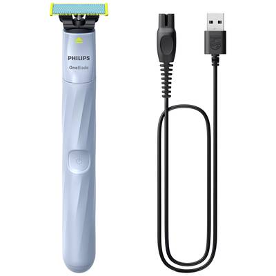 Philips Bodycare OneBlade 1st Shave QP1324/20 Nassrasierer Himmelblau-0