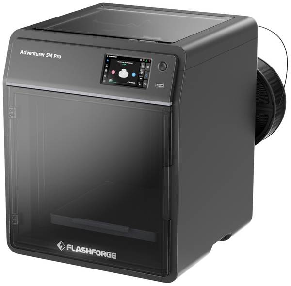 Flashforge Adventurer 5M Pro 3D Drucker  beheizbares Druckbett, flexibles Metallbett, inkl. Filament, inkl. Gehäuse, inkl. Software, integrierte Kamera, LED-Beleuchtung