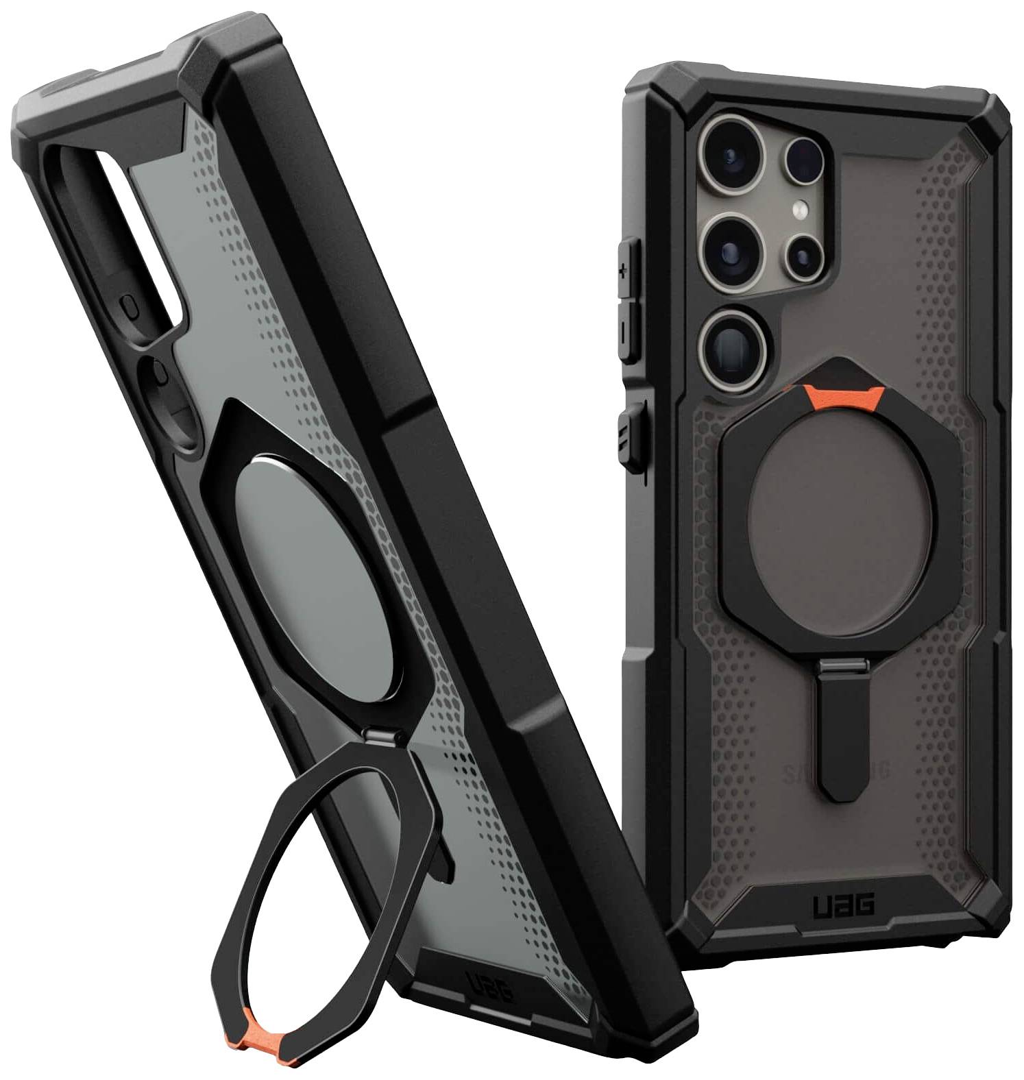 URBAN ARMOR GEAR Plasma XTE Outdoorcase Samsung Galaxy S24 Ultra Schwarz, Orange Induktives Lad