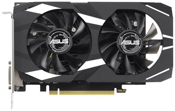 Asus Grafikkarte Nvidia GeForce RTX 3050 Dual - OC Edition  6 GB GDDR6-RAM PCIe x16  DVI, HDMI®, DisplayPort Zero-Fan-Modus, Vulkan, NVIDIA G-Sync, Übertaktet / Overclocked