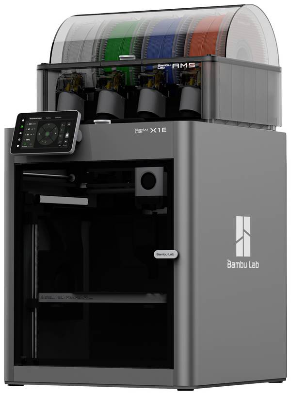 BambuLab X1E Combo 3D Drucker  inkl. Software, integrierte Kamera, beheizbares Druckbett