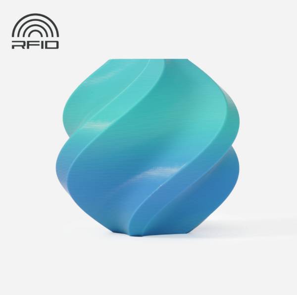 BambuLab A00-M2-1.75-1000-spl PLA Basic Filament PLA  1.75 mm 1000 g Blau-Grün  1 St.